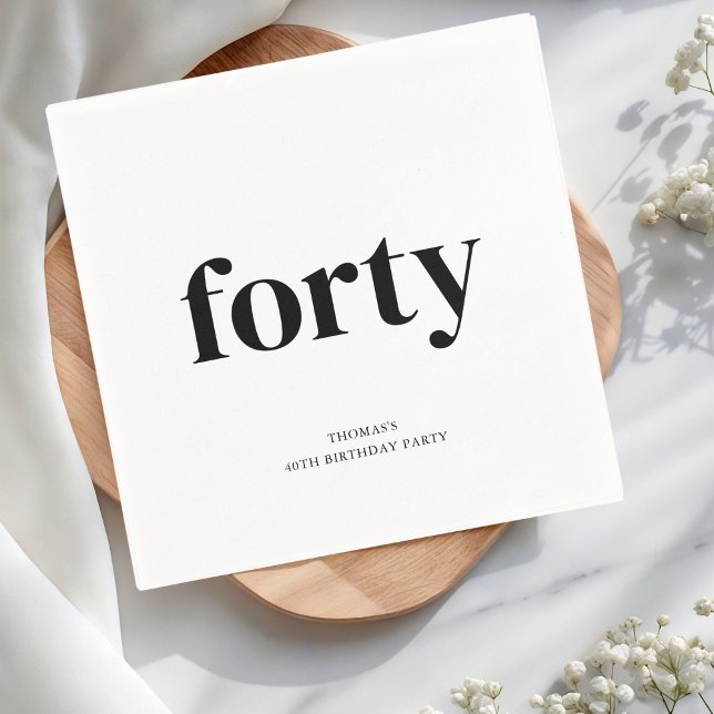 Servilleta De Papel Cuarenta blancos y negros 40 años (Subido por el creador)