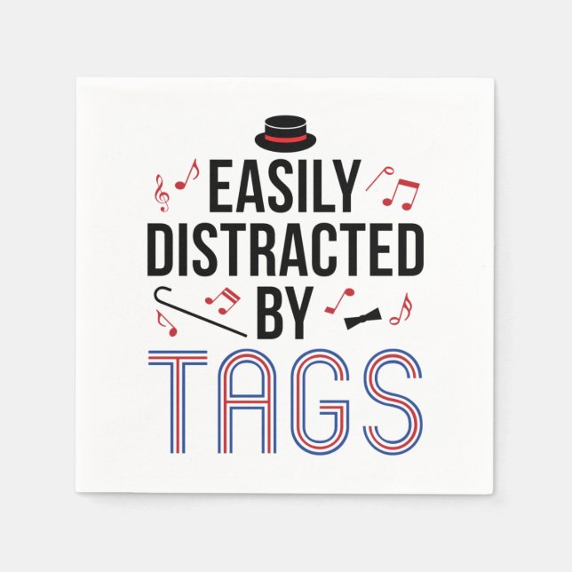 Servilleta De Papel Cuarteto de Barbershop fácilmente distrado por eti (Anverso)