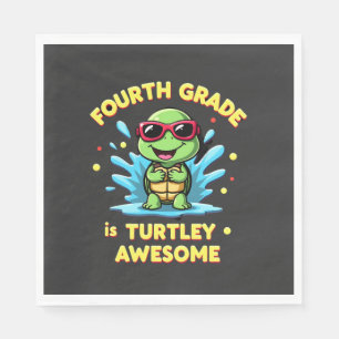 Servilleta De Papel Cuarto Grado Tortuga-genial Primer Día de Cuarto G