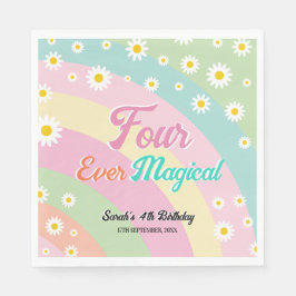 Servilleta De Papel Cuatro días mágicos de fiesta de cumpleaños