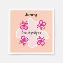 Cuatro flores rosadas florales