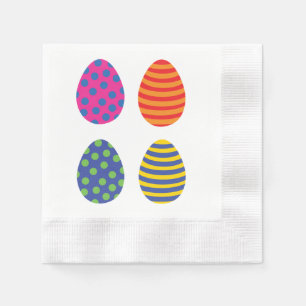Servilleta De Papel Cuatro huevos de Pascua de colores