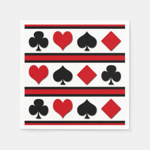 Servilleta De Papel Cuatro trajes de cartas