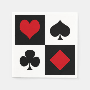 Servilleta De Papel Cuatro trajes de cartas