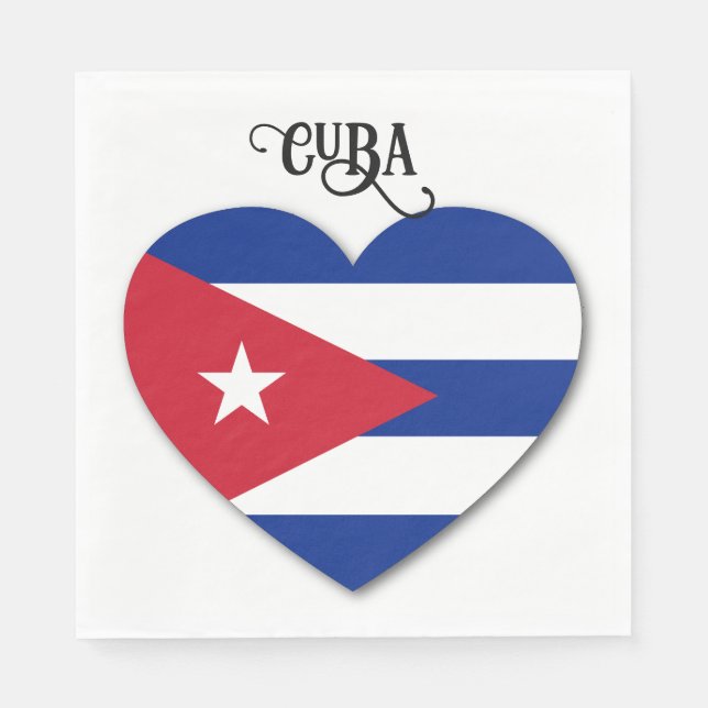 Servilleta De Papel Cuba Amor (Anverso)