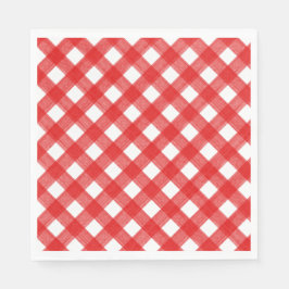 Servilleta De Papel Cubierta acuática Papel rojo y blanco