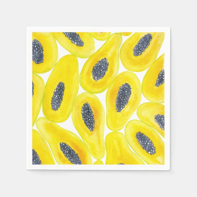 Servilleta De Papel Cubierta de papaya (Anverso)