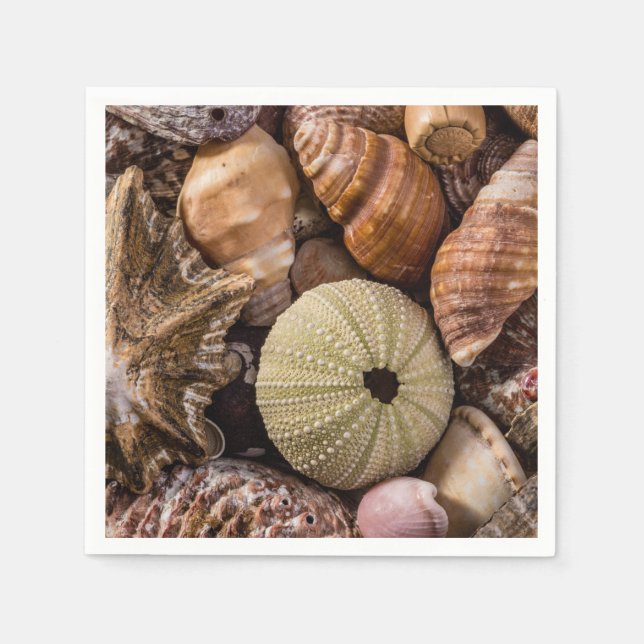 Servilleta De Papel Cubiertas de copas de mar mixtas (Anverso)
