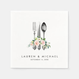 Servilleta De Papel cubiertos de flores de vegetación ruidosa toallas 