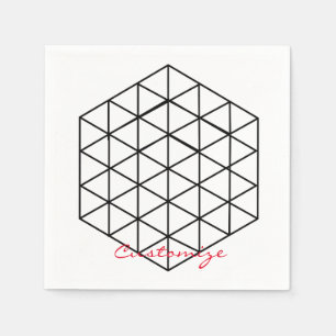 Servilleta De Papel Cubo 3D geométrico Thunder_Cove