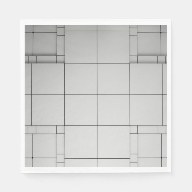 Servilleta De Papel Cubos abstractos (Anverso)