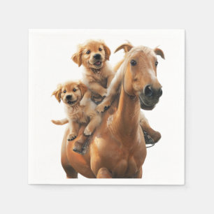 Servilleta De Papel Cubos de Golden Retriever