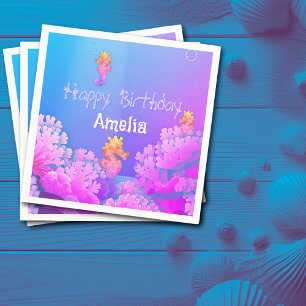 Servilleta De Papel Cuchara personalizada de papel con caballito de ar