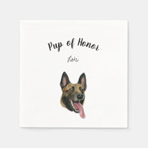 Servilleta De Papel Cucharas de cóctel de Pastor Alemán