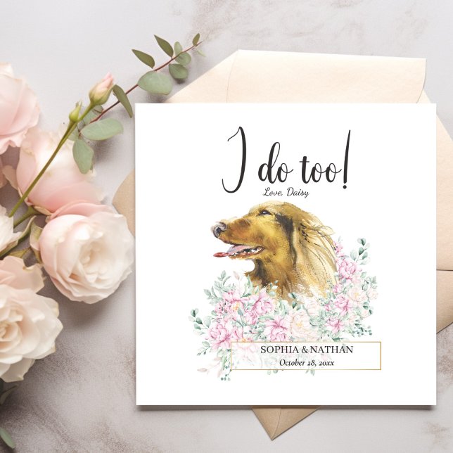Servilleta De Papel Cucharas de cóctel del Boda de perro de Dachshund (Subido por el creador)