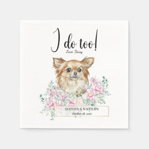 Servilleta De Papel Cucharas de cóctel del Boda de perros Chihuahua