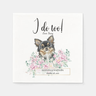 Servilleta De Papel Cucharas de cóctel del Boda de perros Chihuahua