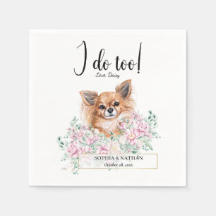 Servilleta De Papel Cucharas de cóctel del Boda de perros Chihuahua