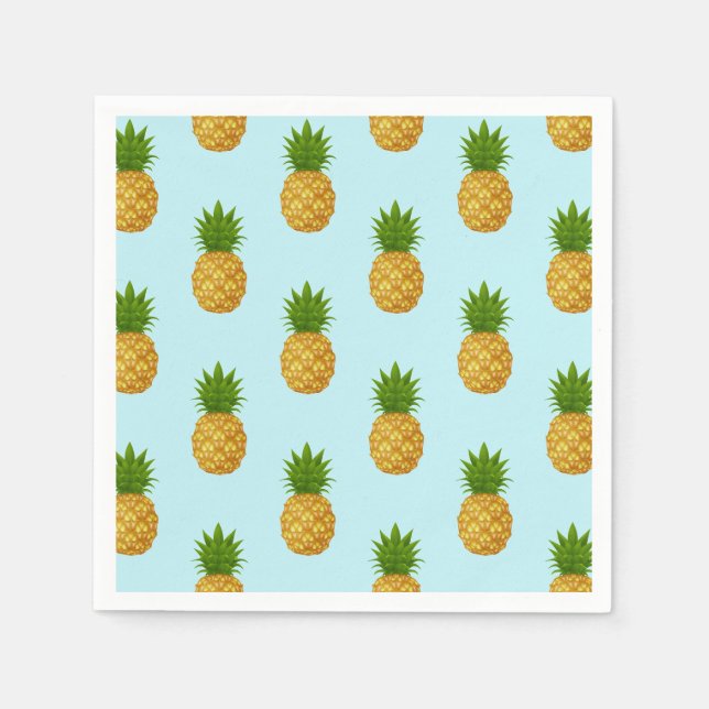 Servilleta De Papel Cucharas de papel-piña (Anverso)