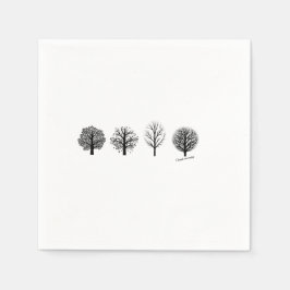 Servilleta De Papel Cuchillas de árbol