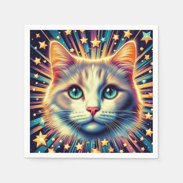 Servilleta De Papel ¡Cuchillas de gato! (Anverso)