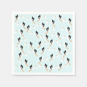 Servilleta De Papel Cuchillas de papel de cigüeña azul