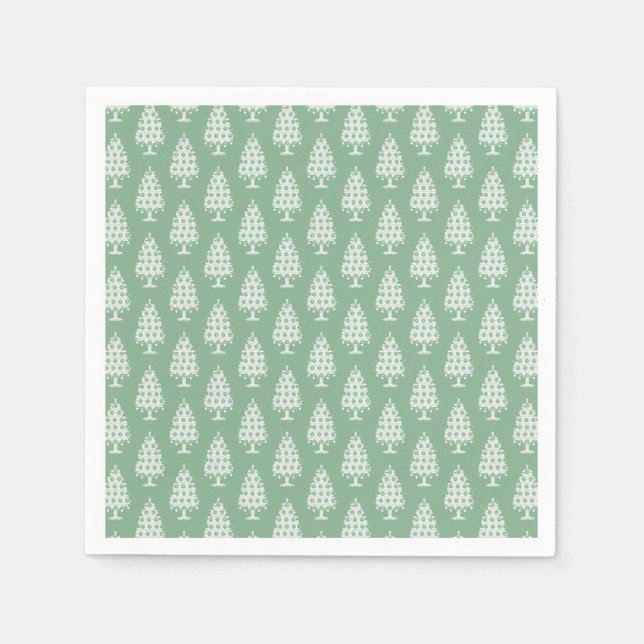 Servilleta De Papel Cuchillas de papel de papel de árbol de navidad de (Anverso)