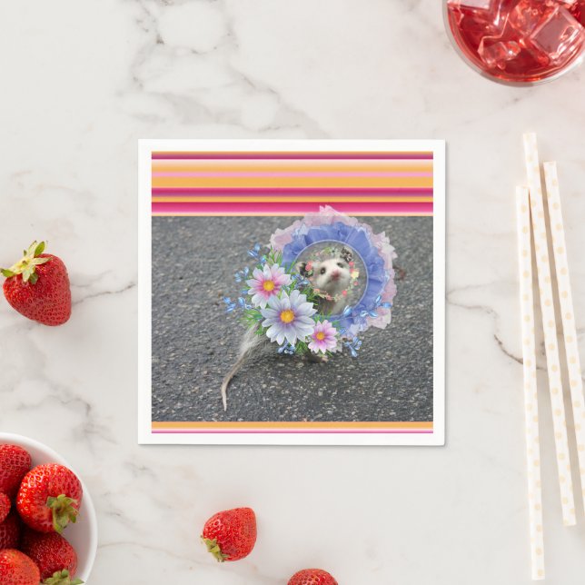 Servilleta De Papel Cuchillas de papel, floral de Opossum (In situ)