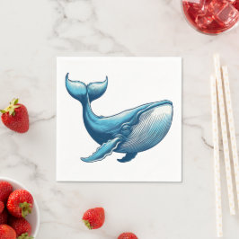 Servilleta De Papel Cuchillas de papel náutico para ballenas