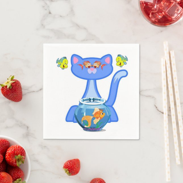 Servilleta De Papel Cuchillas de papel, peces gatos (In situ)