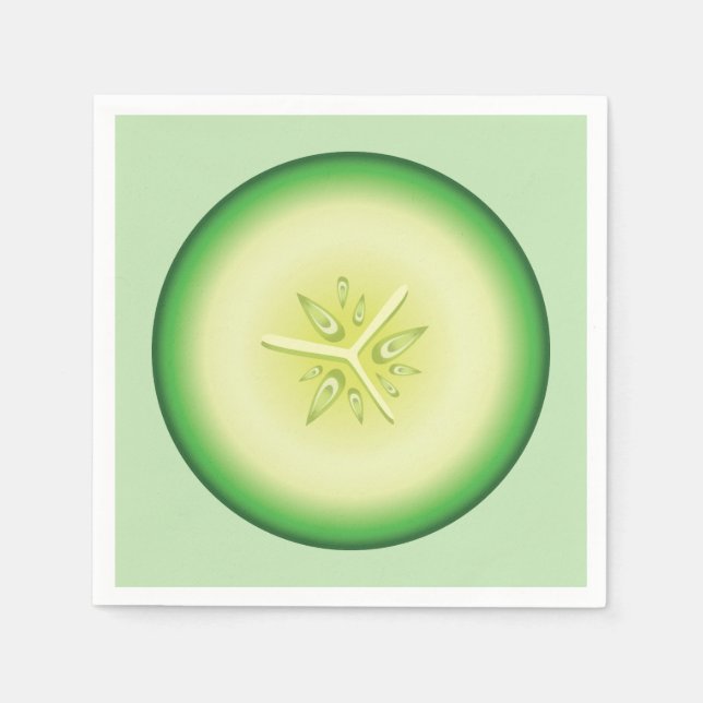 Servilleta De Papel Cucumber Slice (Anverso)
