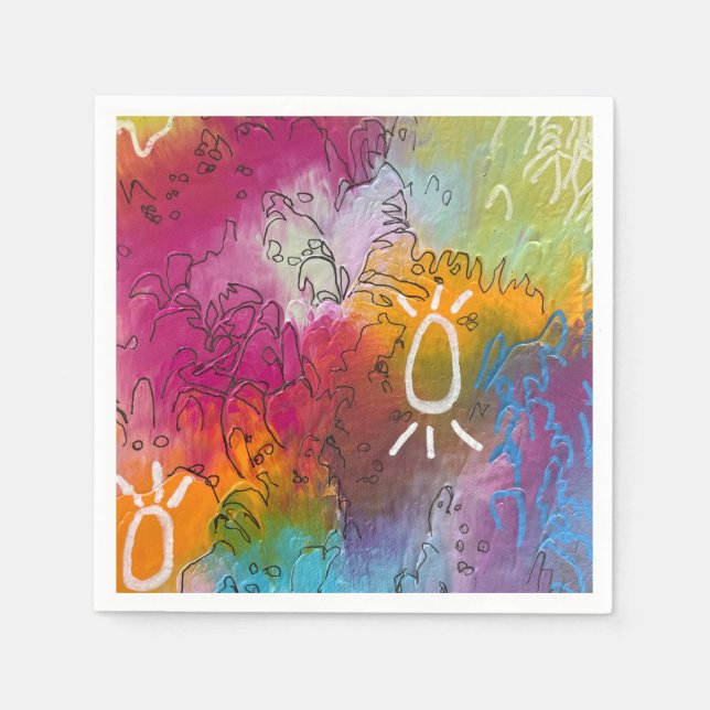 Servilleta De Papel Cuello de primavera (Anverso)