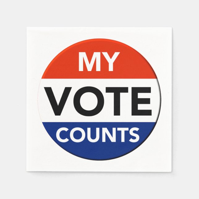 Servilleta De Papel Cuenta de mi voto (Anverso)