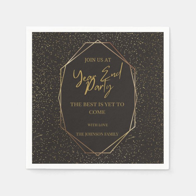 Servilleta De Papel Cuenta regresiva para 2025: ¡Celebrar el Año Nuevo (Anverso)