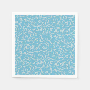 Servilleta De Papel Cuento de Hadas de la Princesa Azul Chic Real