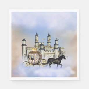Servilleta De Papel Cuento de Hadas del Castillo de la Princesa