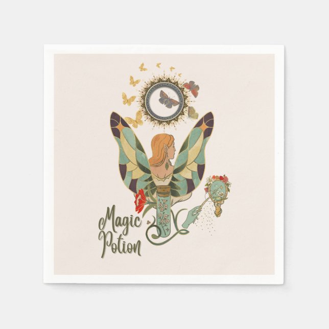 Servilleta De Papel Cuentos de hadas y momentos mágicos (Anverso)