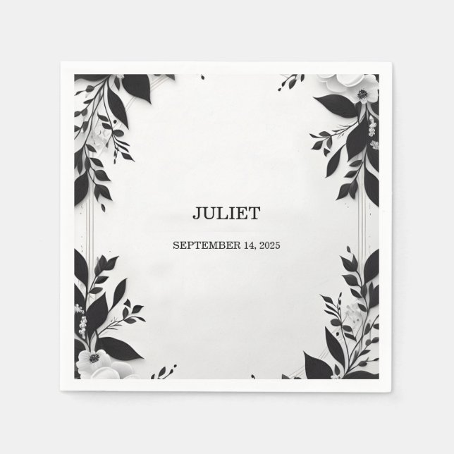 Servilleta De Papel Cuerda Linda Nos Casamos Fiesta de Despedida de So (Anverso)