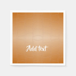 Servilleta De Papel Cuero marrón monograma texturado