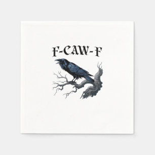Servilleta De Papel Cuervo divertido F-Caw-F