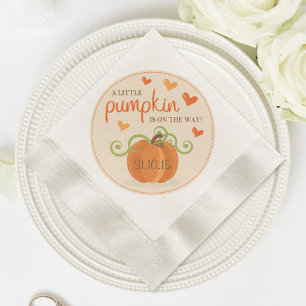 Servilleta De Papel Cuidada calabaza Baby Shower Napkins