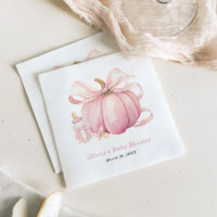 Cuidada calabaza rosa sopla Chica Baby Shower