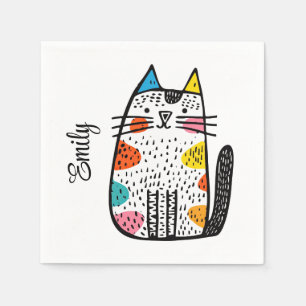 Servilleta De Papel Cuidada decoración de personalizados coloridos