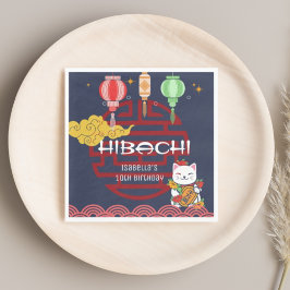 Servilleta De Papel Cuidada fiesta japonesa de cumpleaños para la cena