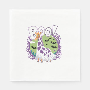 Servilleta De Papel Cuidada Giraffe Boo Fantasma Halloween Disstume Zo