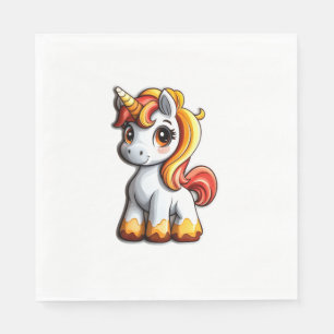 Servilleta De Papel Cuidada Halloween Unicornio Cuerno de Candy Corn H