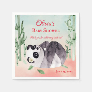 Servilleta De Papel Cuidada murmuración de Panda Gender Baby Shower