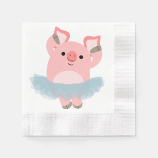 Servilleta De Papel Cuidada Personalizado Ballerina Papel de cerdo