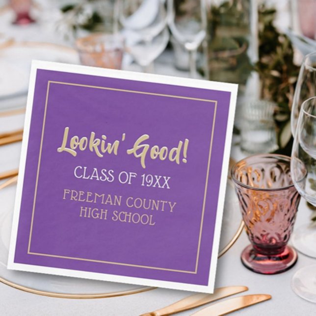 Servilleta De Papel Cuidada, servilletas de reunión de clase (Subido por el creador)