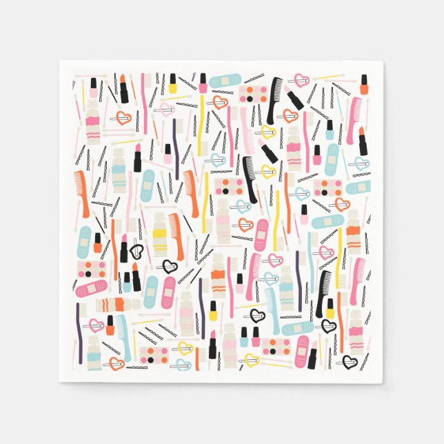 Servilleta De Papel Cuidada toallas de papel de Beautician (Anverso)